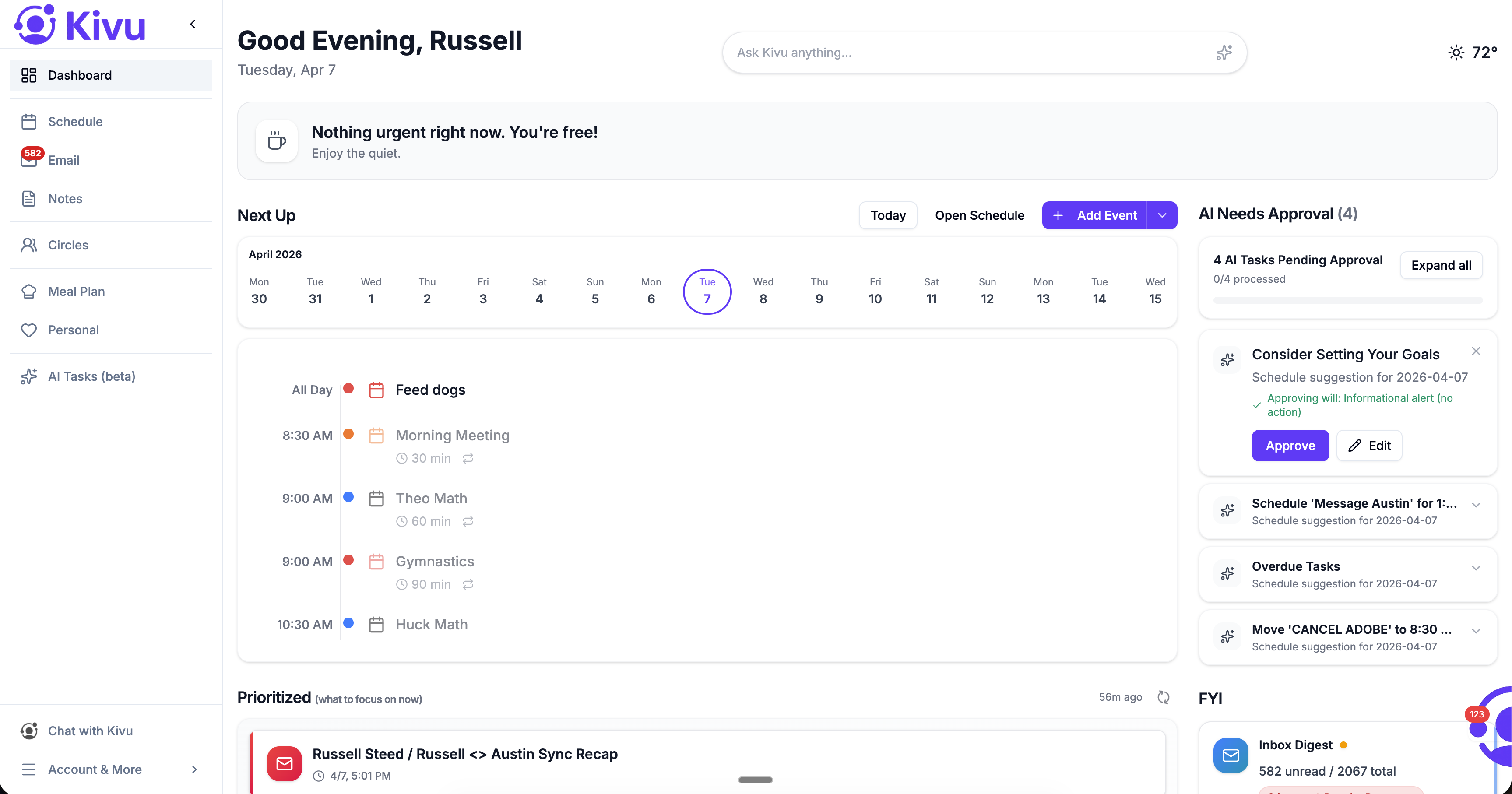 Kivu web dashboard